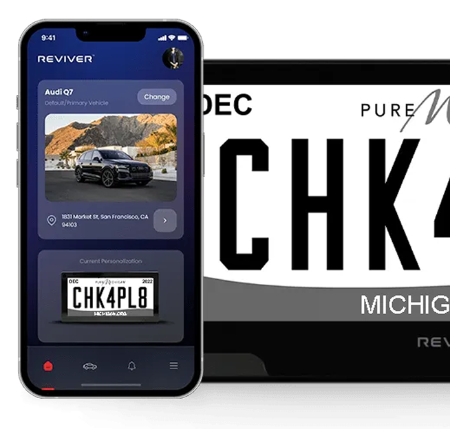 Michigan digital license plate